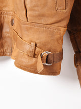 ダブルボタン レザージャケット