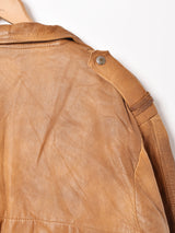 ダブルボタン レザージャケット