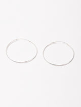 シルバーフープピアス