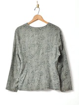 花柄 ノーカラージャケット