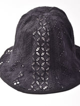 【2色展開】カットワーク チューリップハット