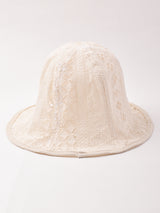 【2色展開】カットワーク チューリップハット