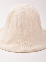 【2色展開】カットワーク チューリップハット