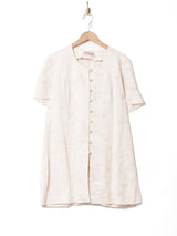 デザインボタン 総柄シャツ