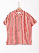 アメリカ製 ストライプ 半袖シャツ