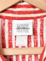 アメリカ製 ストライプ 半袖シャツ