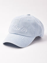 【2色展開】刺繍入り デニムキャップ Friskier