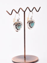 ターコイズ ハート シルバーピアス