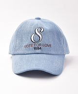 【2色展開】 刺繍入り デニムキャップ S