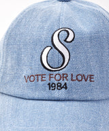 【2色展開】 刺繍入り デニムキャップ S