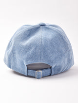 【2色展開】 刺繍入り デニムキャップ S