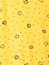 アメリカ製 ドット×花柄 半袖シャツ