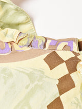 総柄 デザインカラー 半袖シャツ