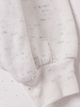 エンブレムプリント ハーフジップスウェット