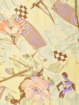 総柄 デザインカラー 半袖シャツ