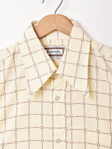 70's   総柄 半袖シャツ