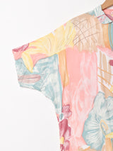 ラウンドカラー 半袖シャツ