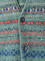 フェアアイル柄 ニットベスト