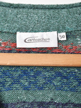 フェアアイル柄 ニットベスト