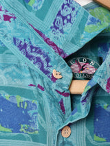 総柄 半袖シャツ