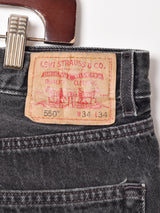 Levi's 550 ブラックデニムパンツ W34