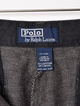 Ralph Lauren ヘリンボーン柄タック入り パンツ W33
