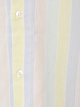 ストライプ パステルカラー 半袖シャツ