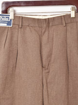 Ralph Lauren タック入り コットンパンツ W35