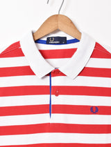 FRED PERRY ワンポイント ボーダー ポロシャツ
