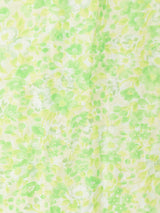 花柄 ボウタイ シアーブラウス