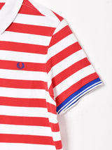 FRED PERRY ワンポイント ボーダー ポロシャツ