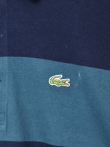 LACOSTE ボーダー ワンポイント 長袖ポロシャツ