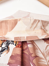 トラ 総柄 オープンカラー 半袖シャツ