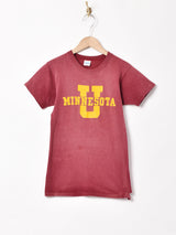 70's Champion カレッジプリントTシャツ