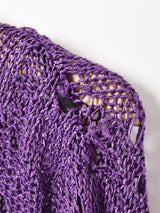 半袖 クロシェカーディガン