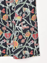 【2色展開】Emerald Motel スカーフ柄 スリーブレス ギャザーストラップワンピース