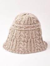 【2色展開】ケーブル クロシェハット