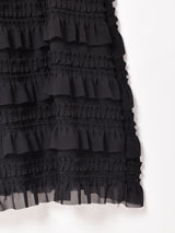 【3色展開】Meridian ティアード フリル キャミソールワンピース