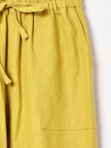 【4色展開】Meridian リネンイージーパンツ ベイカー