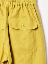 【4色展開】Meridian リネンイージーパンツ ベイカー