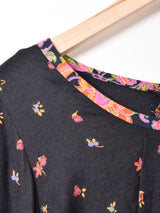 花柄 クロップドトップス