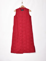 【3色展開】Meridian織り柄 チャイナデザイン ノースリーブワンピース