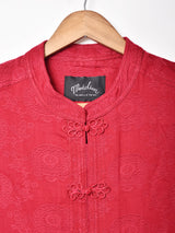 【3色展開】Meridian織り柄 チャイナデザイン ノースリーブワンピース