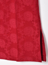 【3色展開】Meridian織り柄 チャイナデザイン ノースリーブワンピース