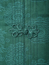 【3色展開】Meridian織り柄 チャイナデザイン ノースリーブワンピース