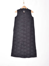 【3色展開】Meridian織り柄 チャイナデザイン ノースリーブワンピース