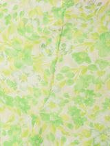 花柄 ボウタイ シアーブラウス