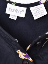 花柄 スリーブレスワンピース