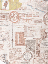 TEMPTATION マップ柄 コットンリネン 半袖シャツ