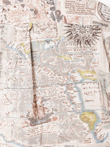 TEMPTATION マップ柄 コットンリネン 半袖シャツ